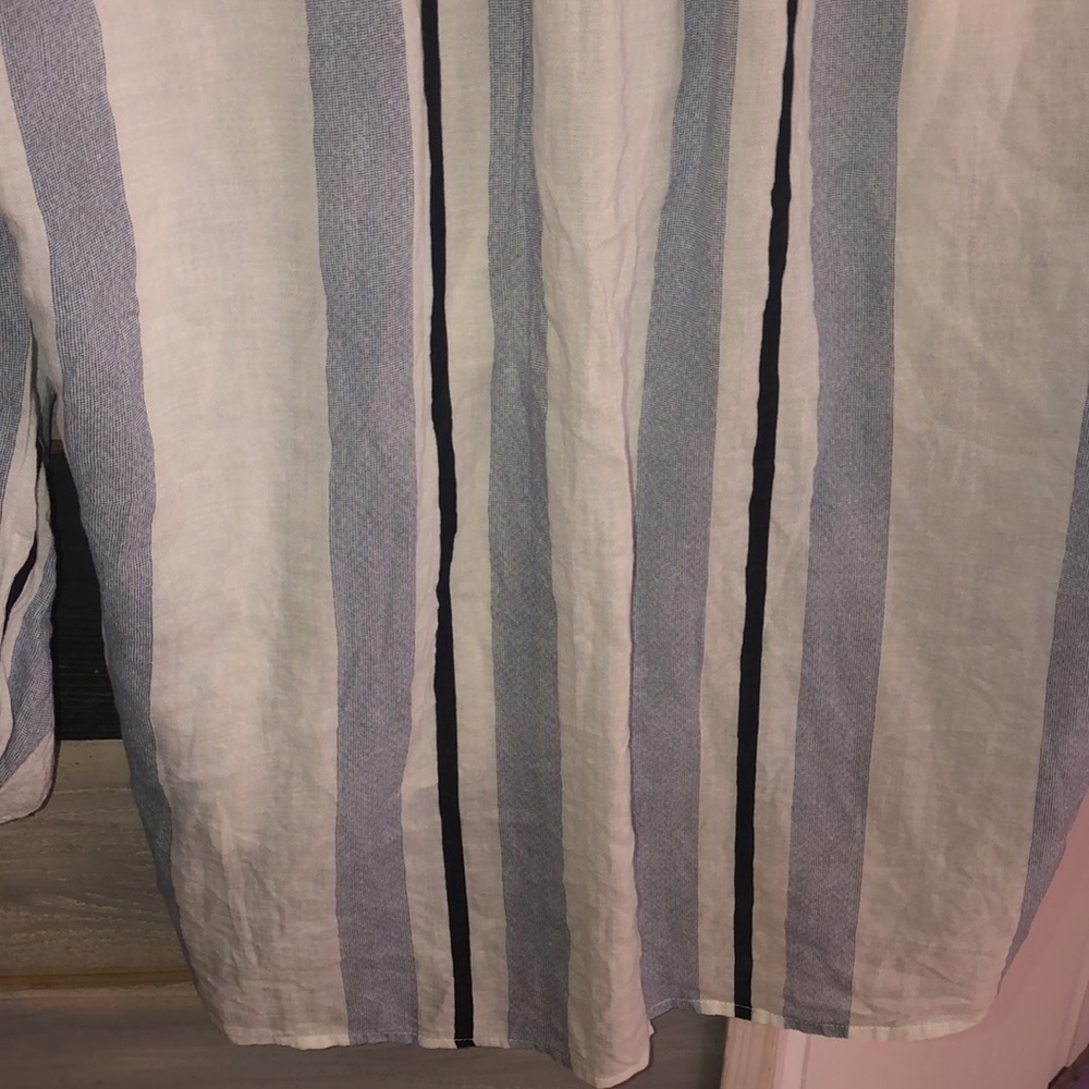 Multicolor Button Down Lightweight Blouse - image 6